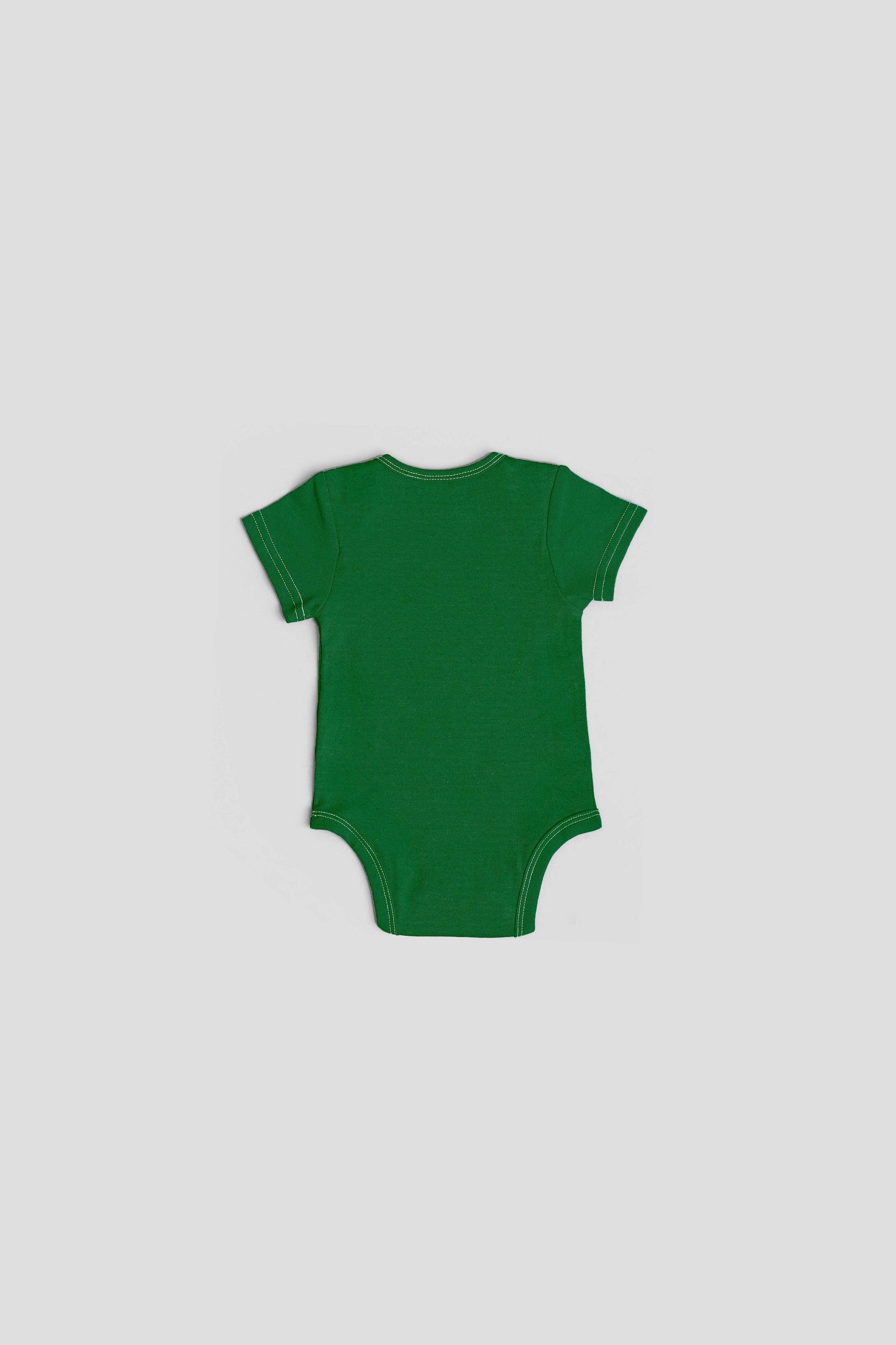 Yawning yolk  infant bodysuit jumpsuit in organic cotton amazon green