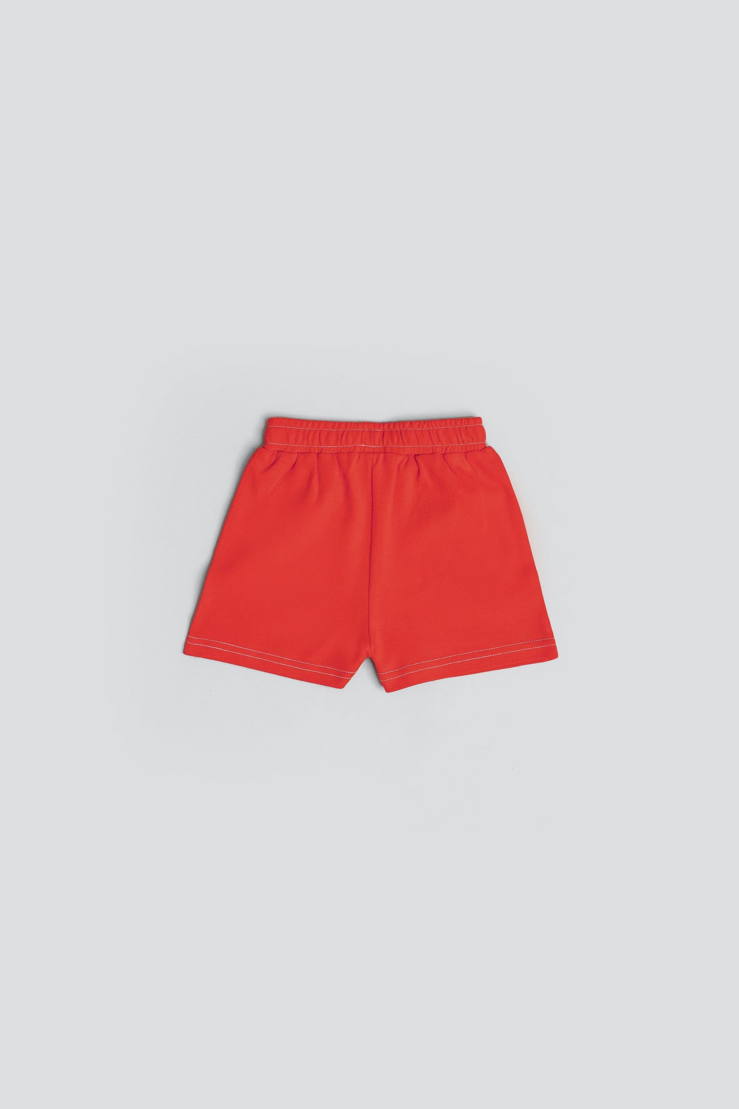 Jogger Shorts in Organic Cotton - Fiery Red