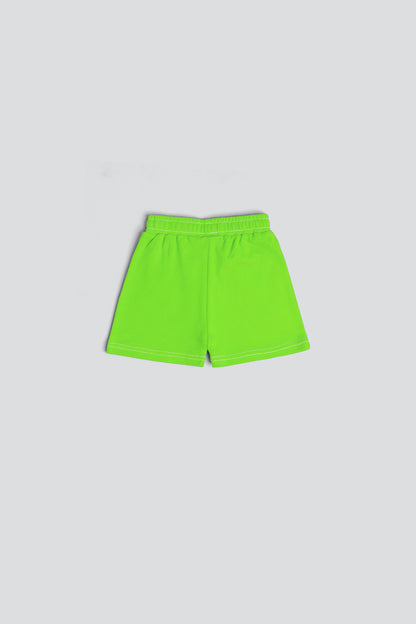 Jogger Shorts in Organic Cotton - Jasmine Green