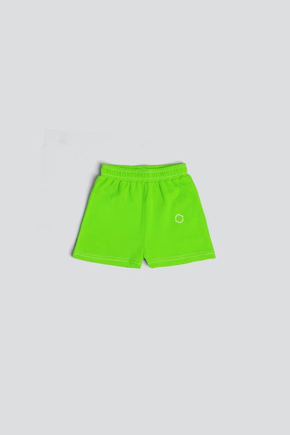 Jogger Shorts in Organic Cotton - Jasmine Green